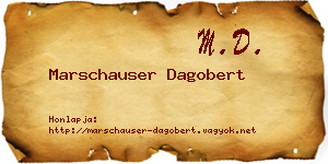 Marschauser Dagobert névjegykártya